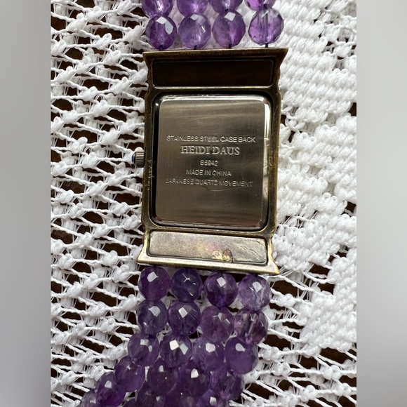 Vintage Heidi Daus watch - Swarovski Crystals, works ready to wear, EUC - Picture 8 of 10